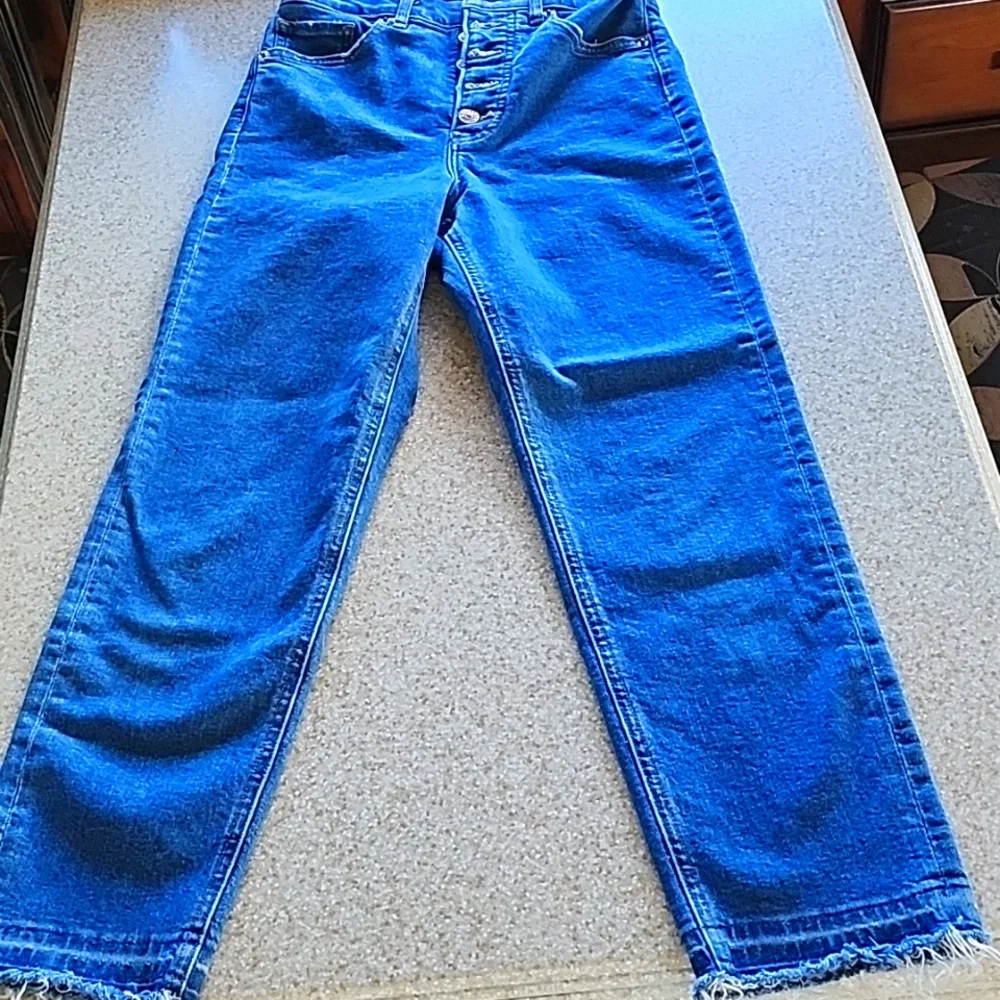 Express Mom Jean Super High Rise Button Fly Size 0 Reg - Picture 4 of 13